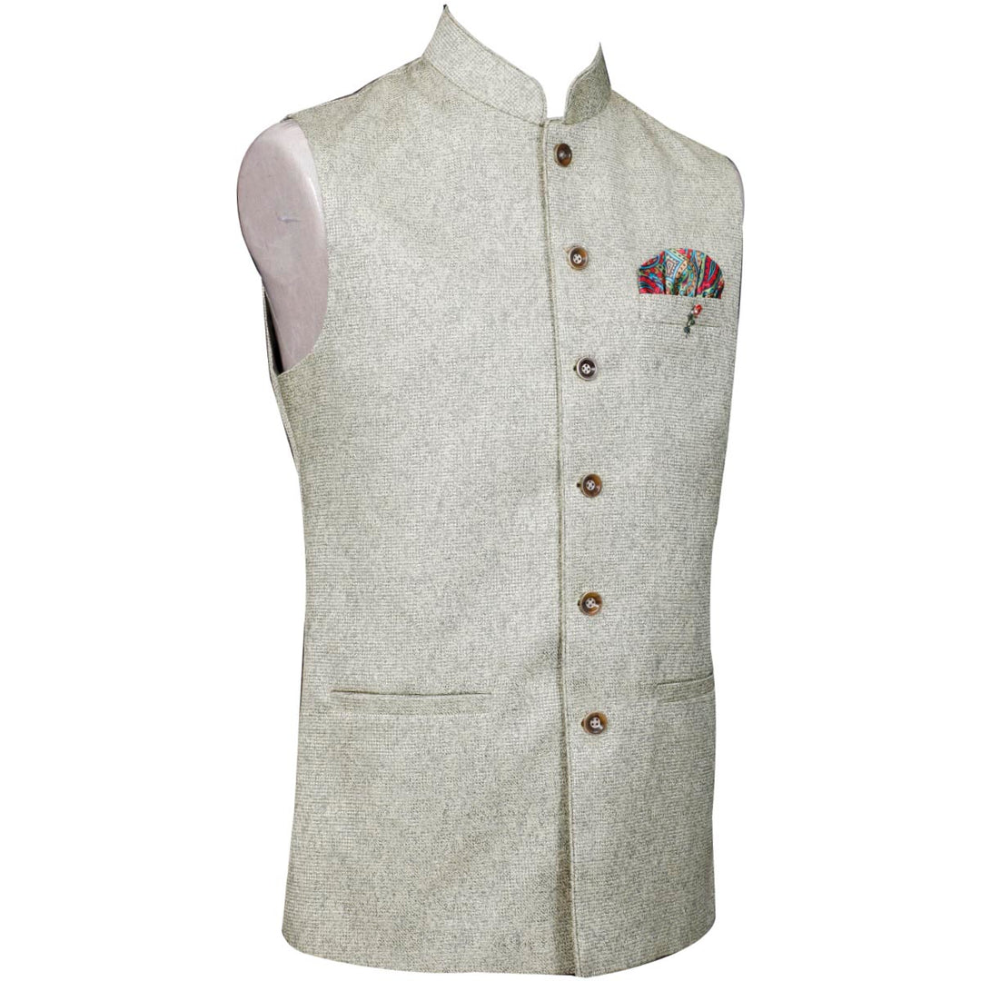 Kuberan Silver Grey Waistcoat