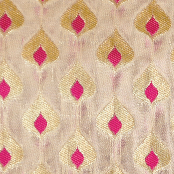 Kuberan White Designer Fabric