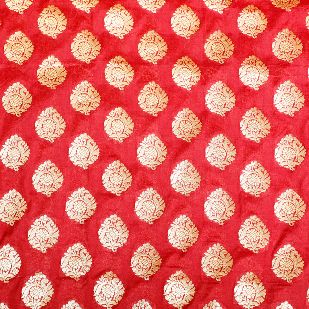 Kuberan Red Designer Fabric