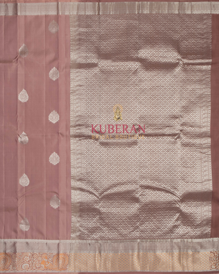 Kuberan Onion Pink Kanchivaram Silk Saree
