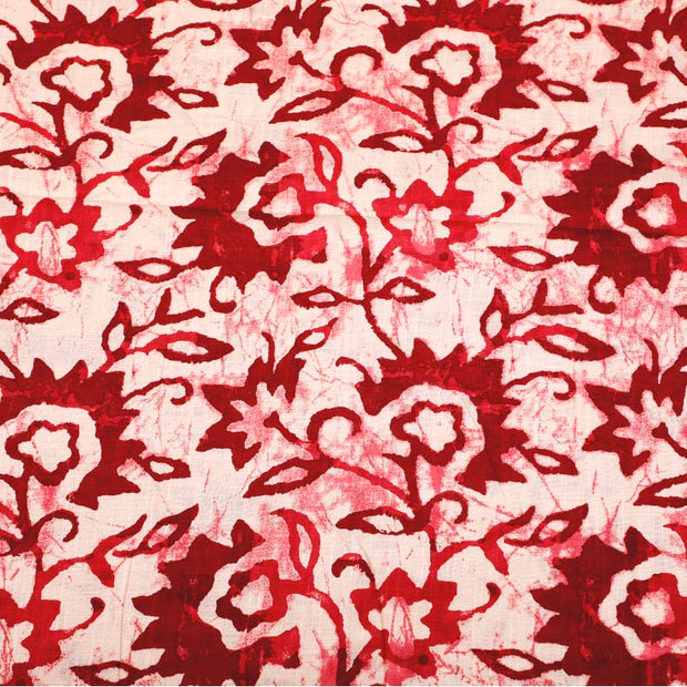 Kuberan White Red Fabric