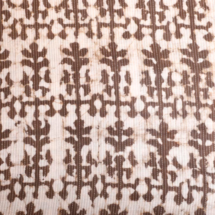 Kuberan White Brown Fabric
