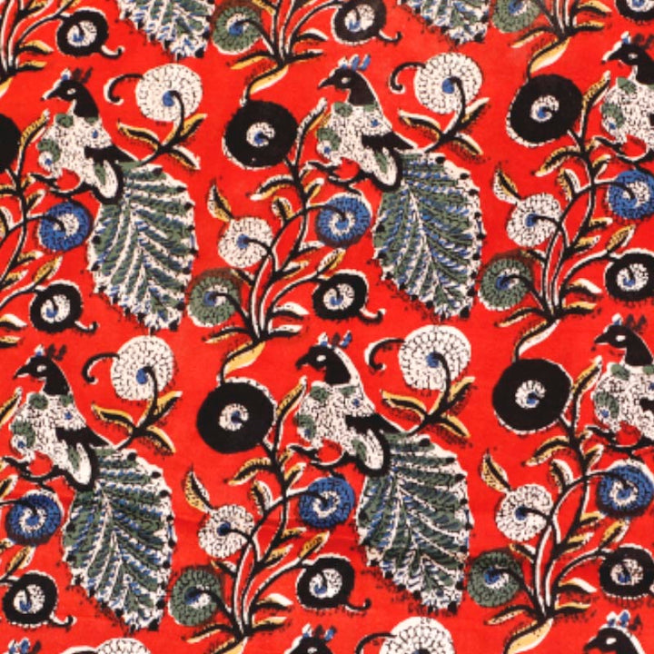 Kuberan Red Fabric