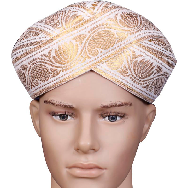 Kuberan White Golden Mysore Peta