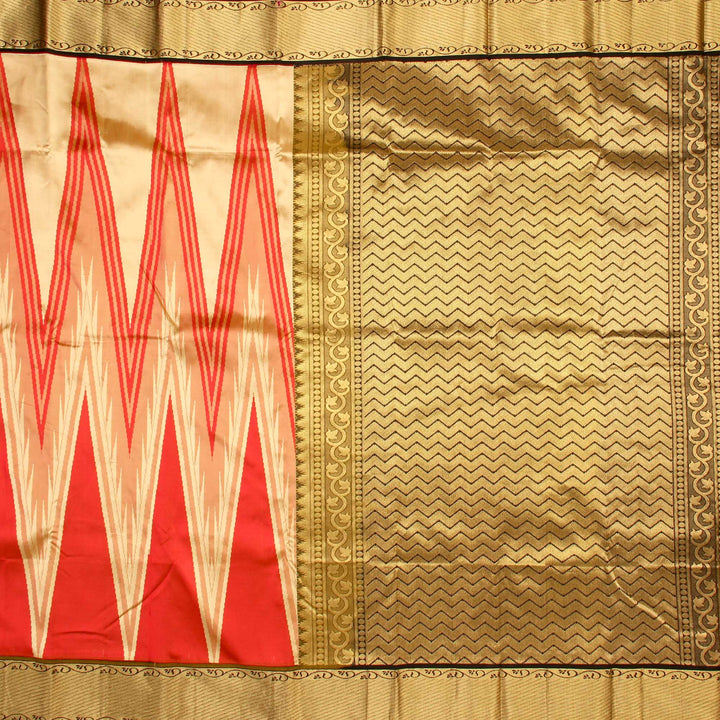 Kuberan White Black Pure Silk Saree