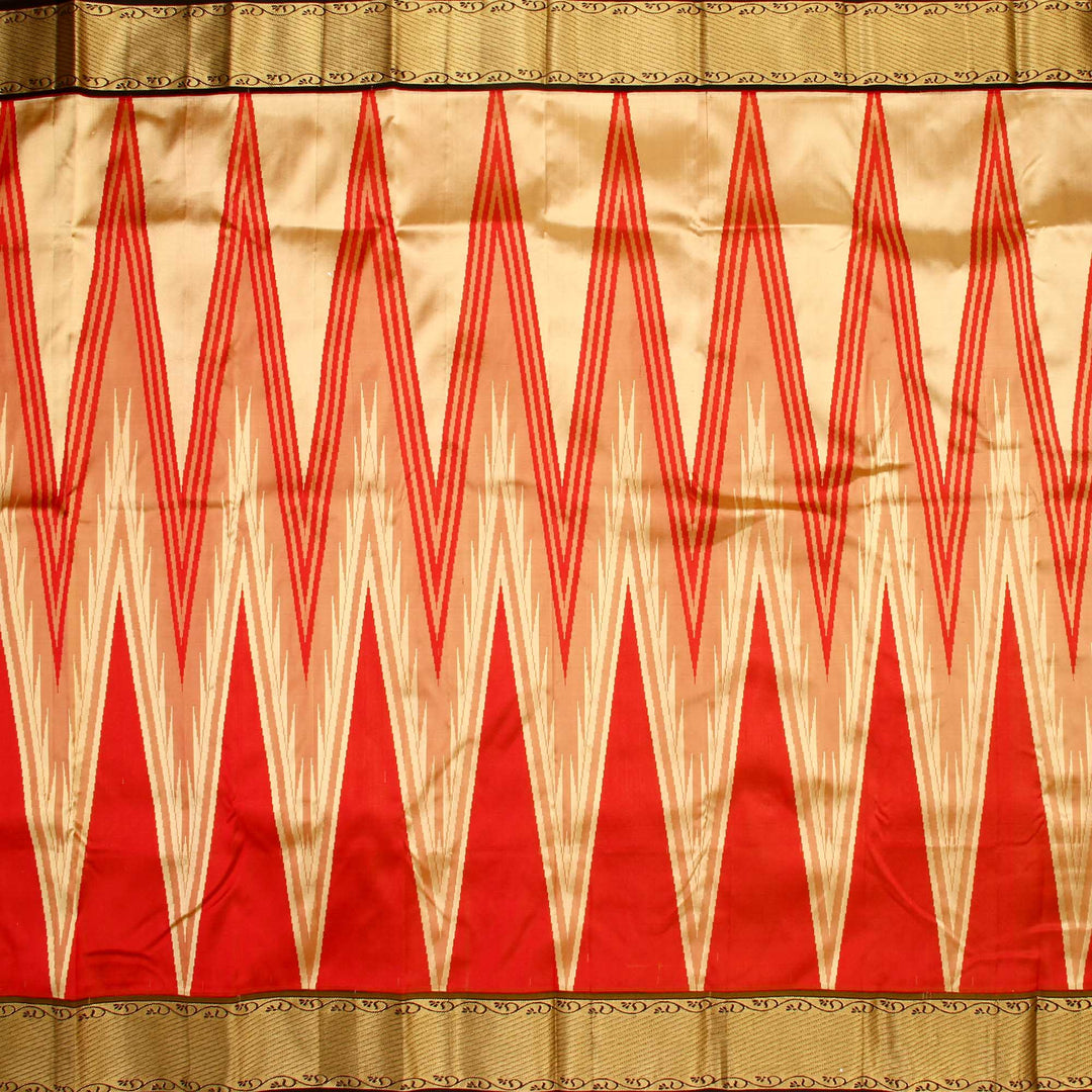 Kuberan White Black Pure Silk Saree