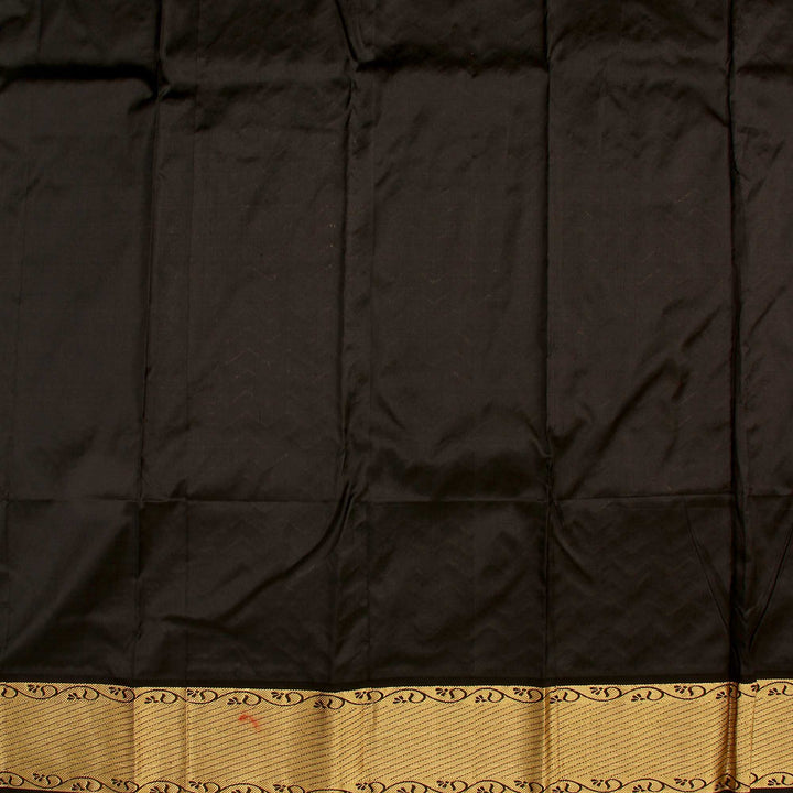 Kuberan White Black Pure Silk Saree