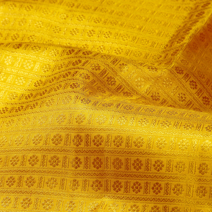 Kuberan Yellow Pink Kanchivaram Silk Saree