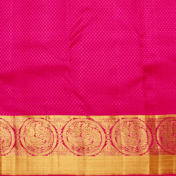 Kuberan Yellow Pink Kanchivaram Silk Saree