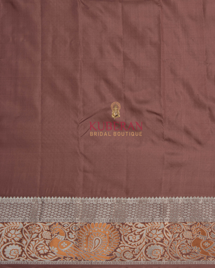 Kuberan Onion Pink Kanchivaram Silk Saree
