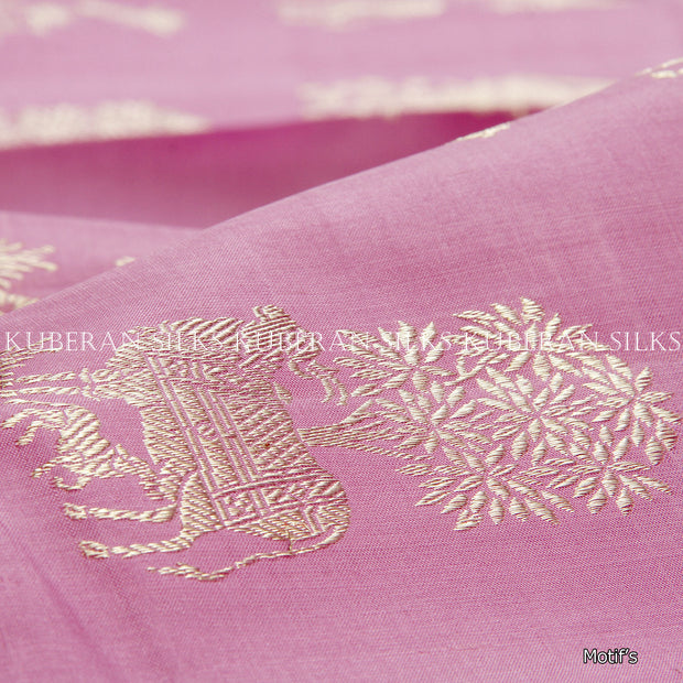 Kuberan Lavender Kanchivaram Silk Saree