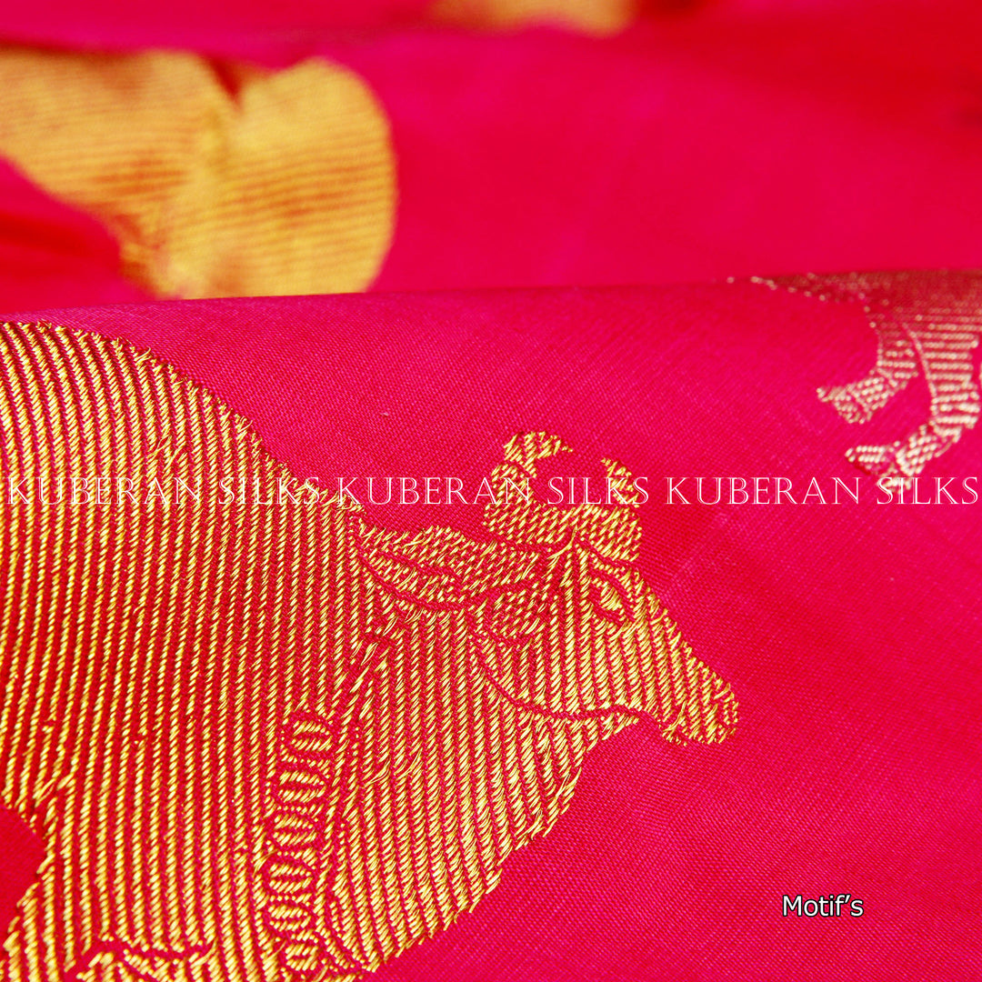 Kuberan Magenta Kanchivaram Silk Saree