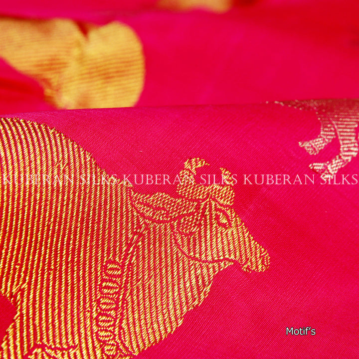 Kuberan Magenta Kanchivaram Silk Saree