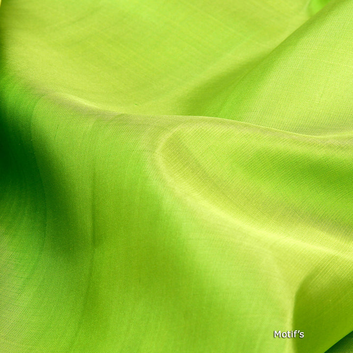 Kuberan Parrot Green Soft Silk Saree