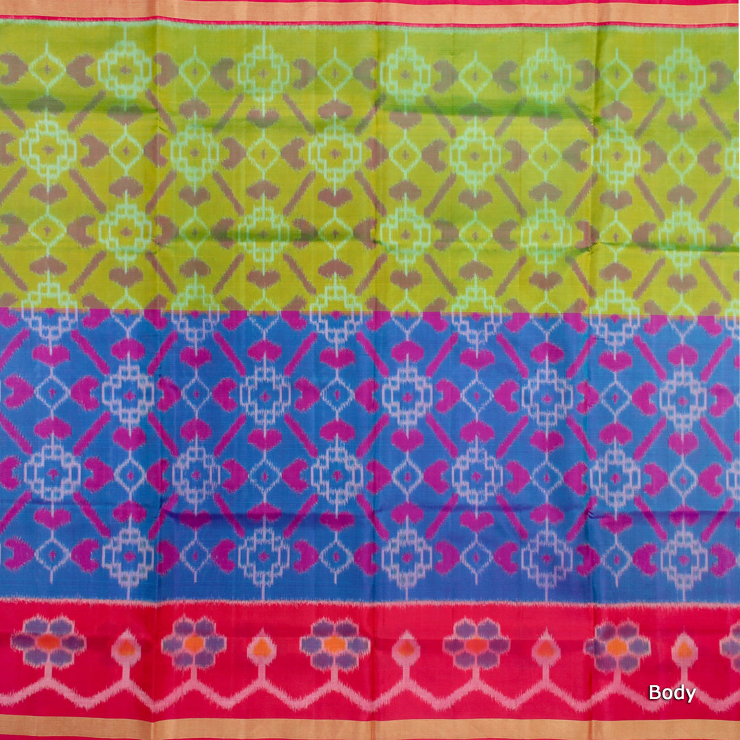 Kuberan Green Blue Soft Silk Saree