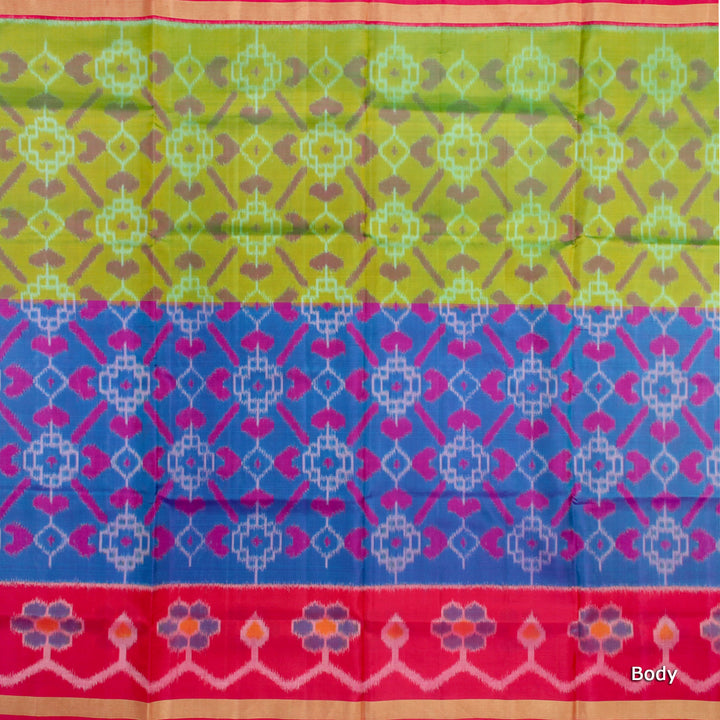 Kuberan Green Blue Soft Silk Saree