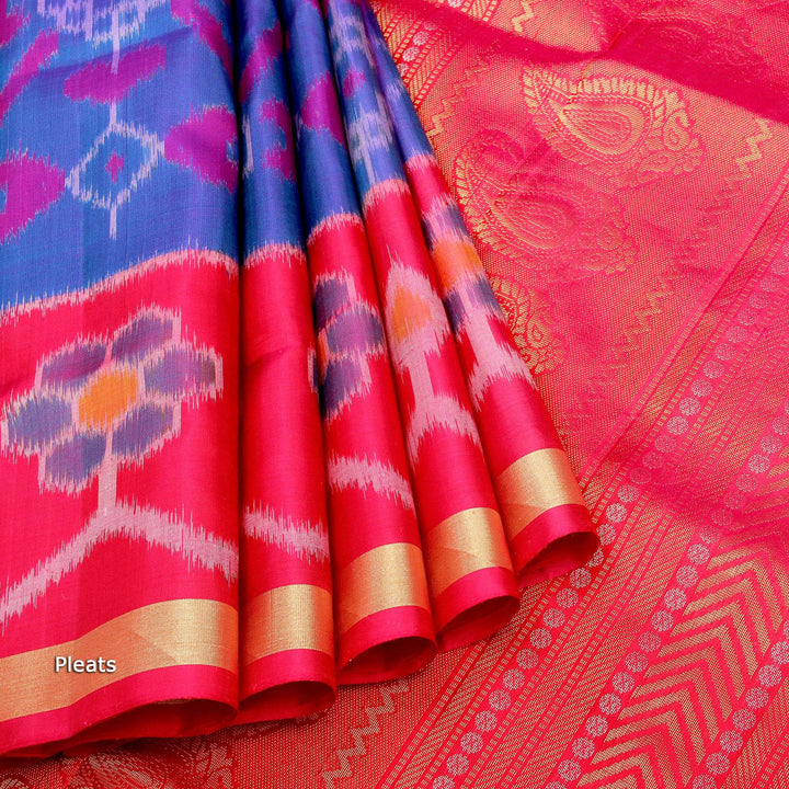 Kuberan Green Blue Soft Silk Saree