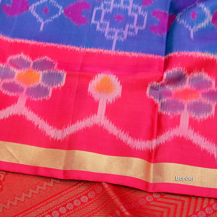 Kuberan Green Blue Soft Silk Saree