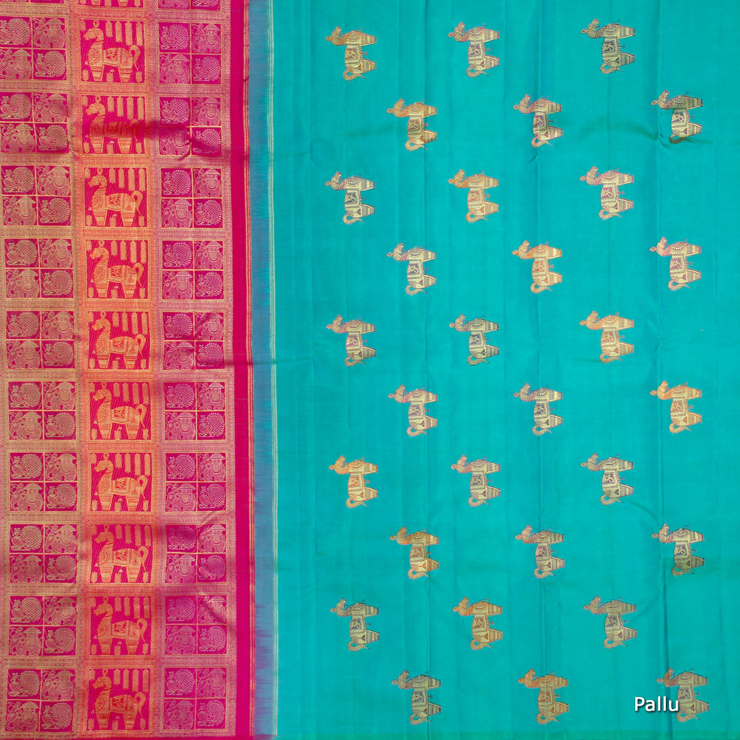 Kuberan Multi Kanchivaram Silk saree