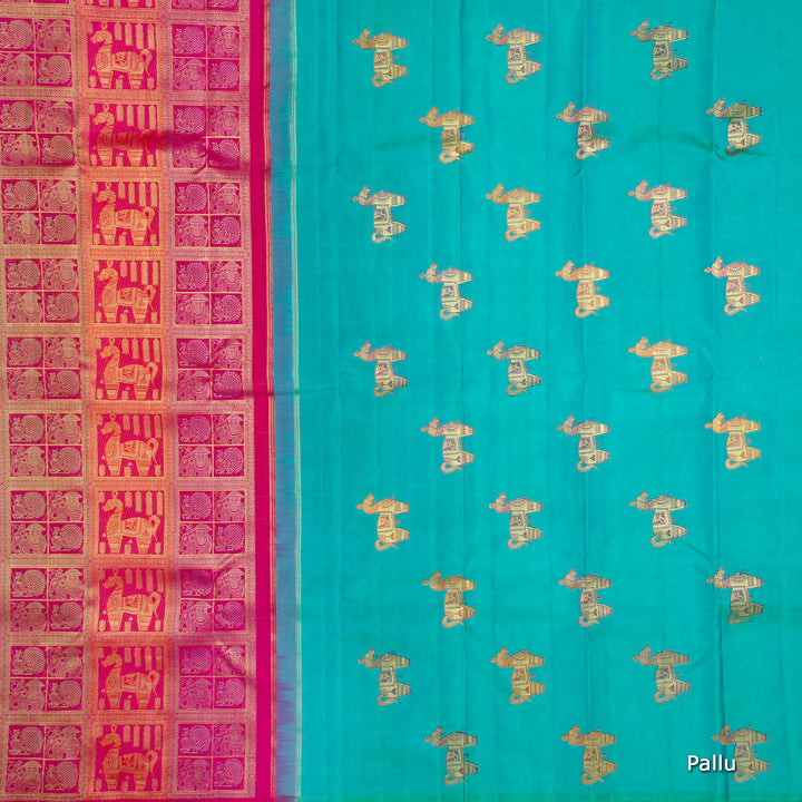 Kuberan Multi Kanchivaram Silk saree