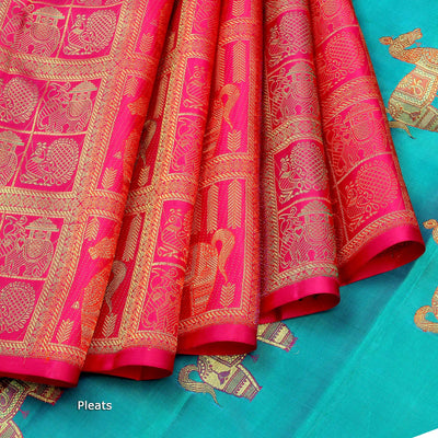 Kuberan Multi Kanchivaram Silk saree