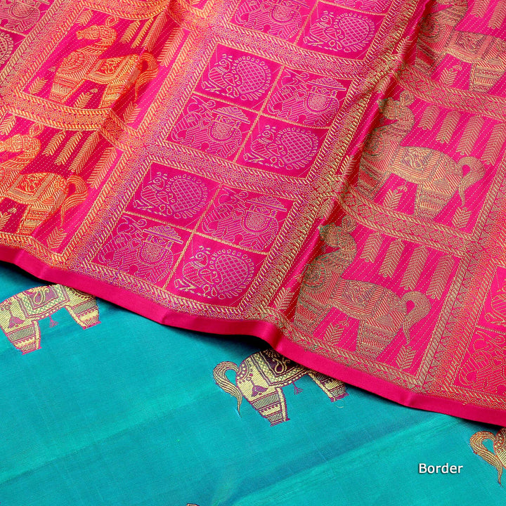 Kuberan Multi Kanchivaram Silk saree