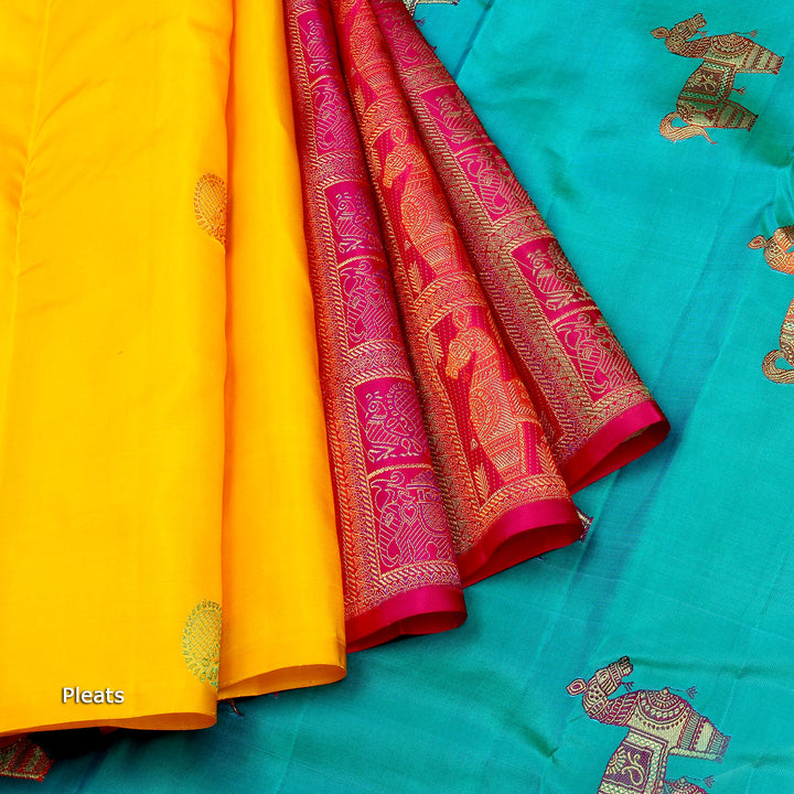 Kuberan Multi Kanchivaram Pure Silk saree
