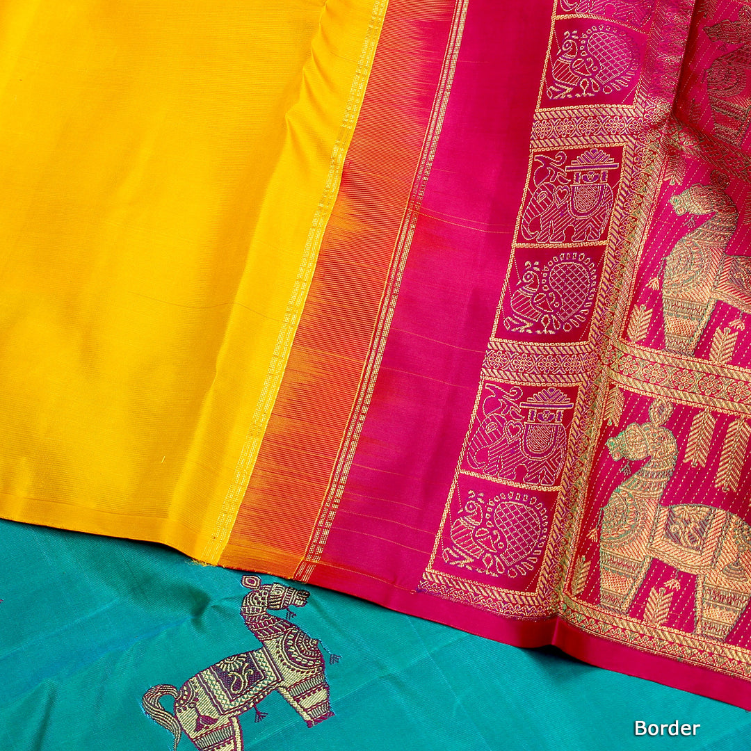 Kuberan Multi Kanchivaram Pure Silk saree