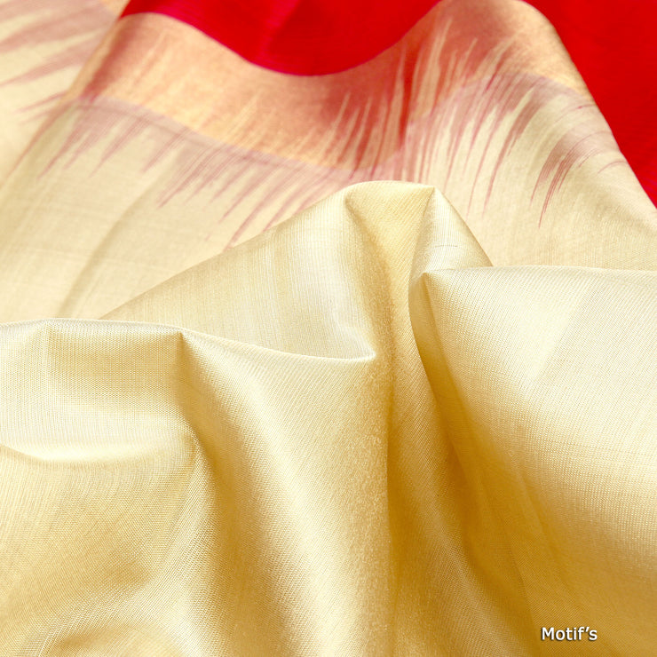 Kuberan White Pink Soft Silk Saree