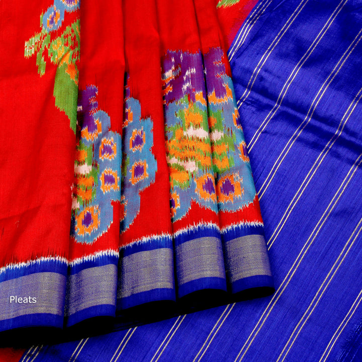 Kuberan Yellow Red Pochampally Saree