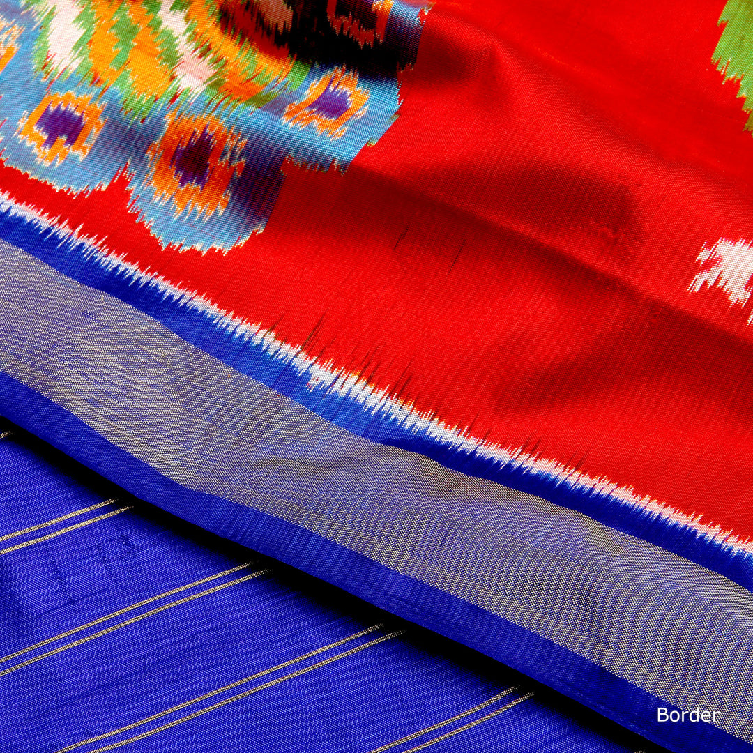 Kuberan Yellow Red Pochampally Saree