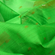 Kuberan Green Orange Cotton Silk Saree