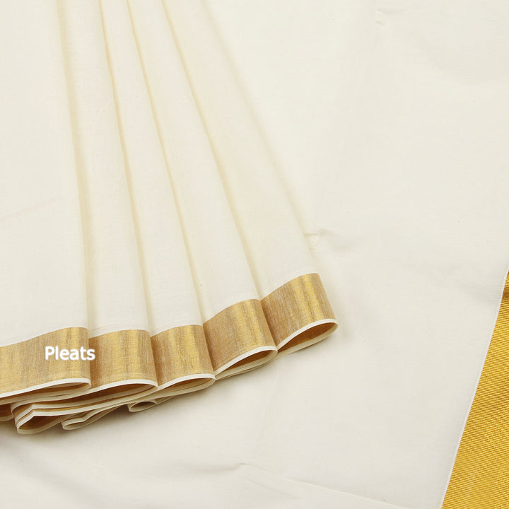 Kerala White Kasavu Saree