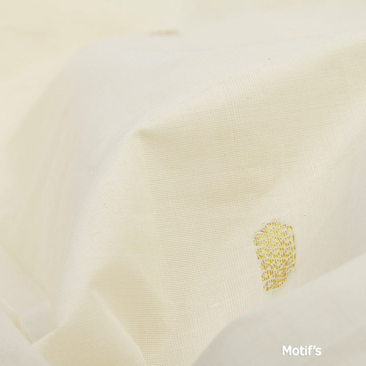 Kuberan White Kerala Kasavu Saree