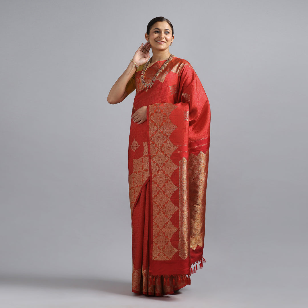 Red Kanchivaram Silk Saree