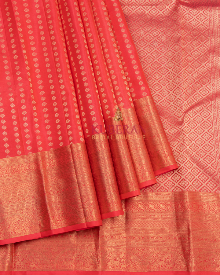 Kuberan Red Kanchivaram Silk Saree
