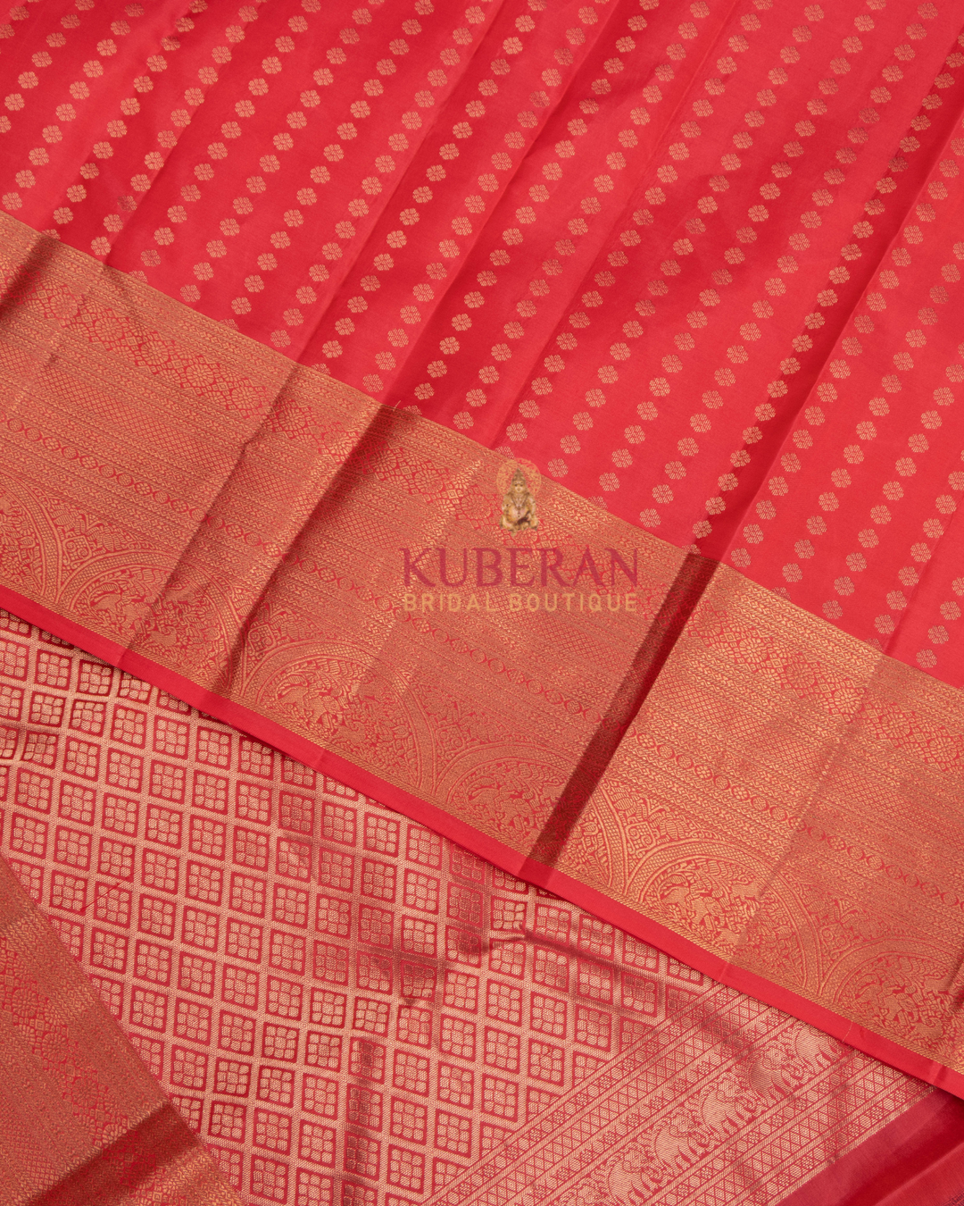 Kuberan Red Kanchivaram Silk Saree