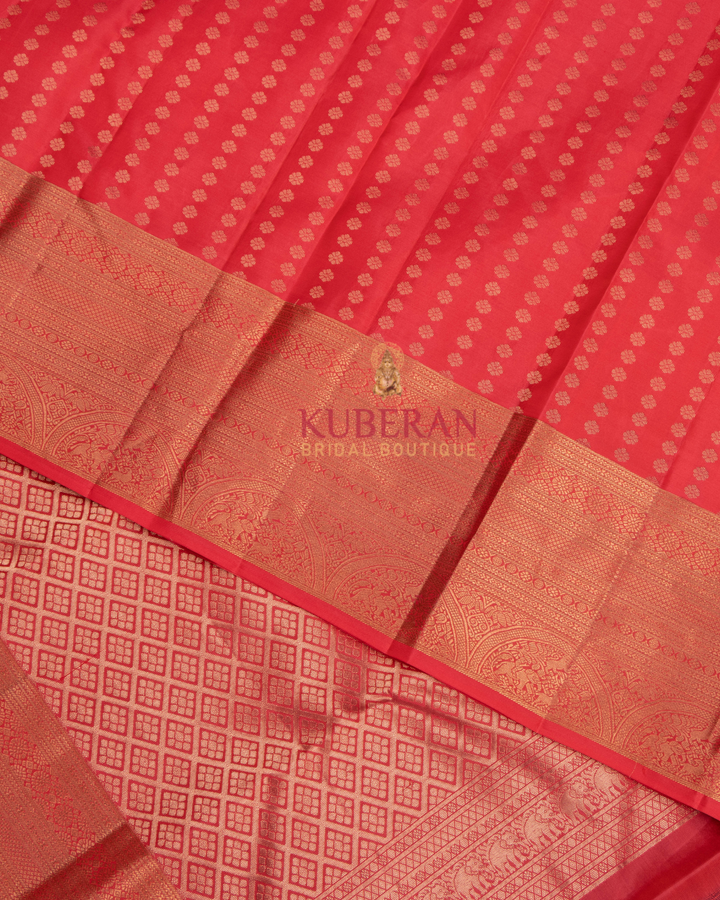 Kuberan Red Kanchivaram Silk Saree