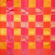 Kuberan Multi Pink Pure Kanchivaram Silk  Saree