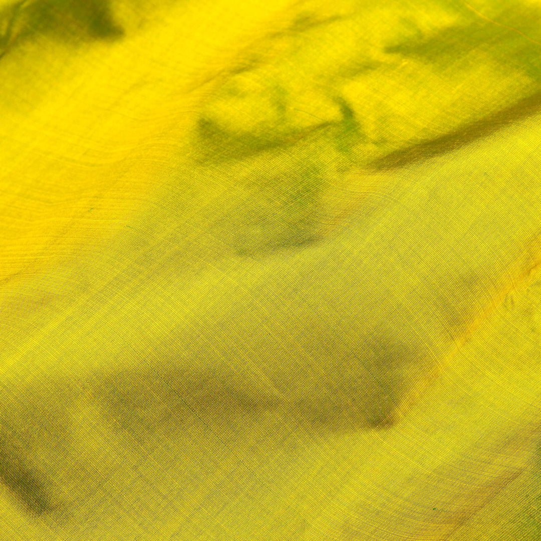 Kuberan Lime Green 9 Yards Silk Saree