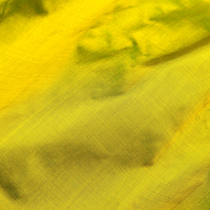 Kuberan Lime Green 9 Yards Silk Saree