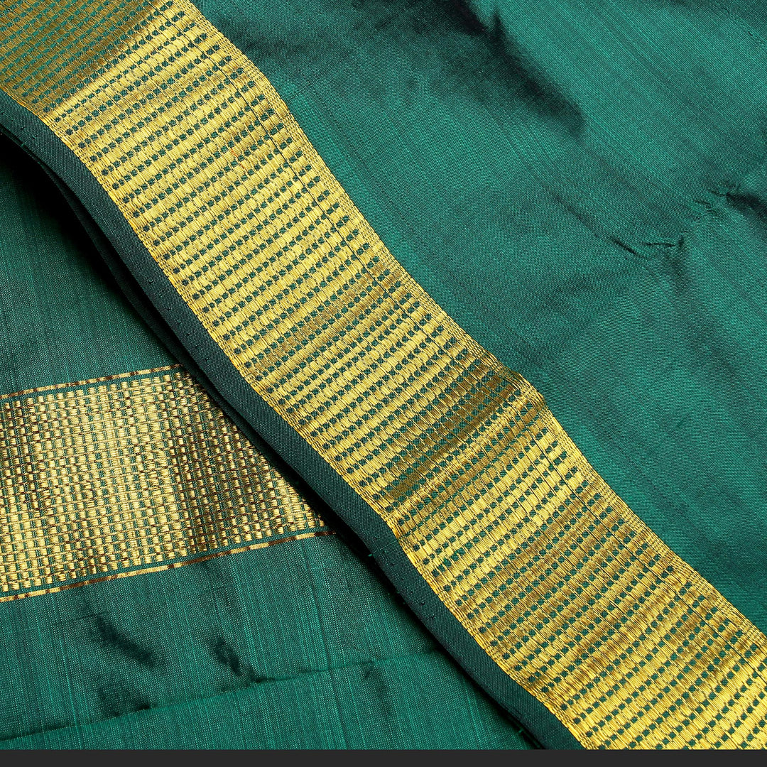 Kuberan Rama Green 9 Yards Silk Saree