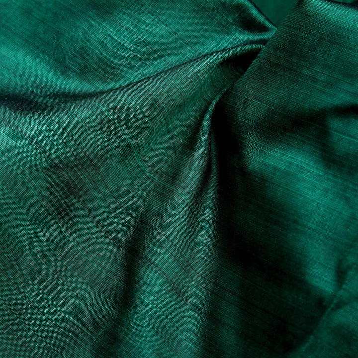 Kuberan Rama Green 9 Yards Silk Saree