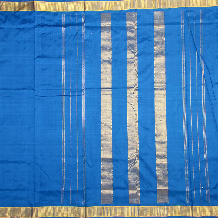 Kuberan Blue 9 Yards Silk Saree