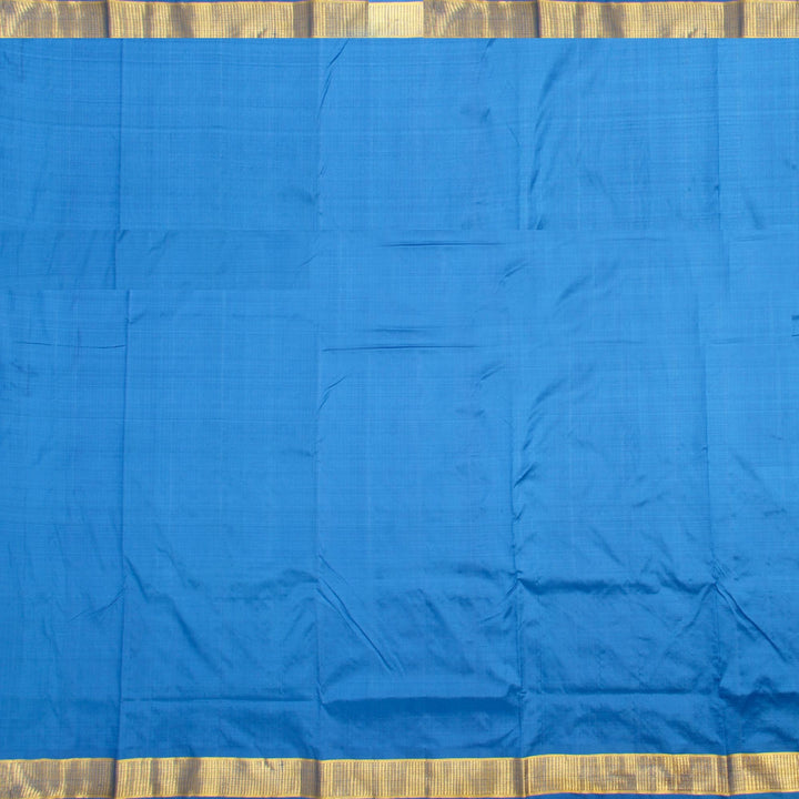Kuberan Blue 9 Yards Silk Saree