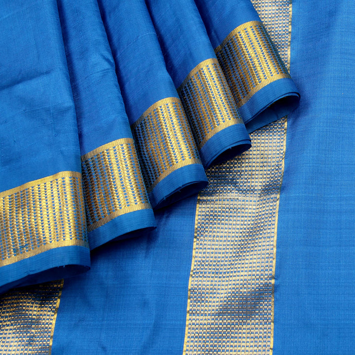 Kuberan Blue 9 Yards Silk Saree