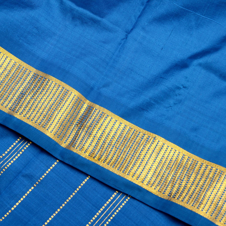 Kuberan Blue 9 Yards Silk Saree