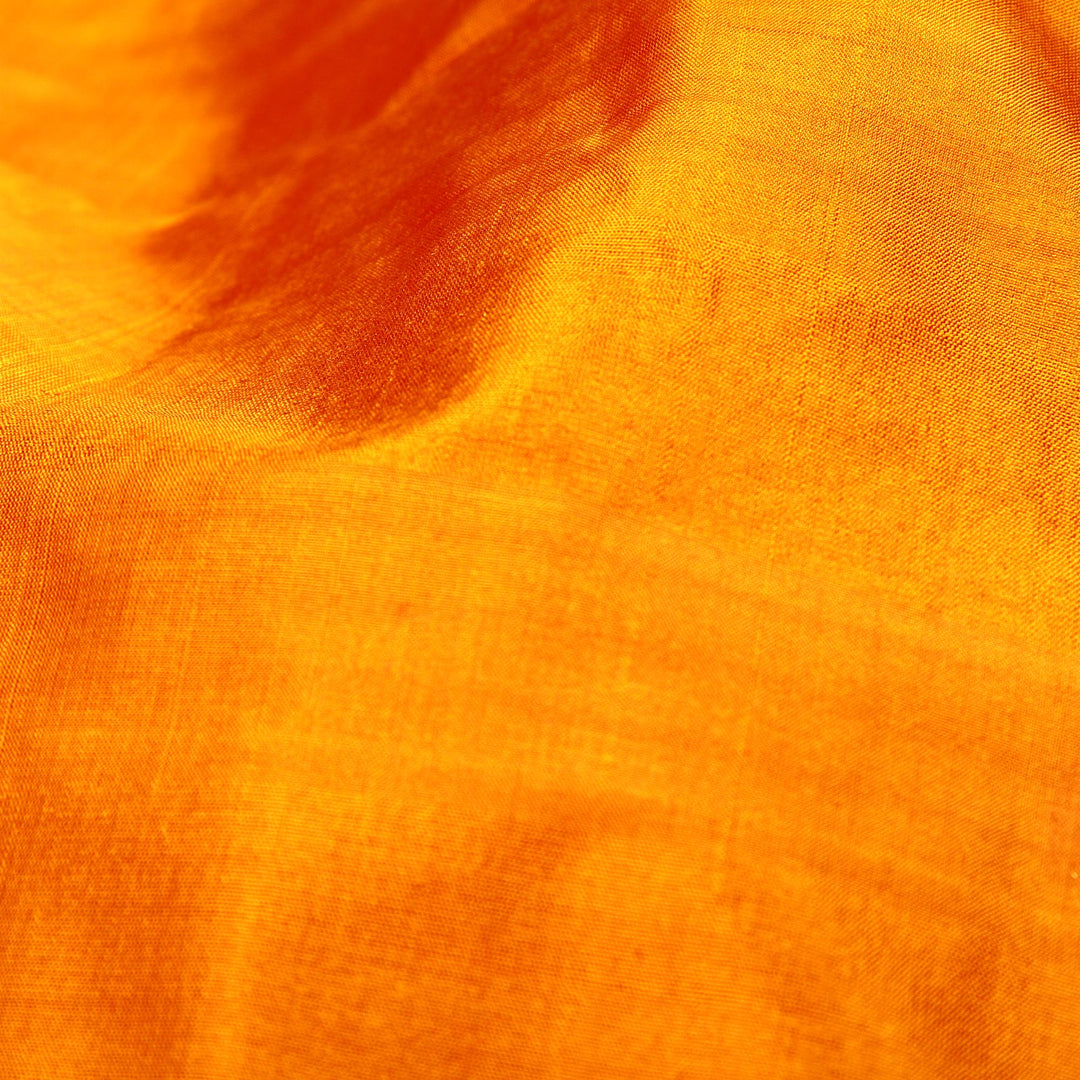 Kuberan Golden Yellow 9 yards Silk Saree