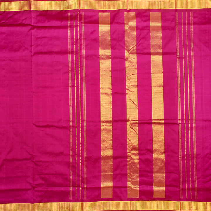 Kuberan Purple 9 Yards Silk Saree