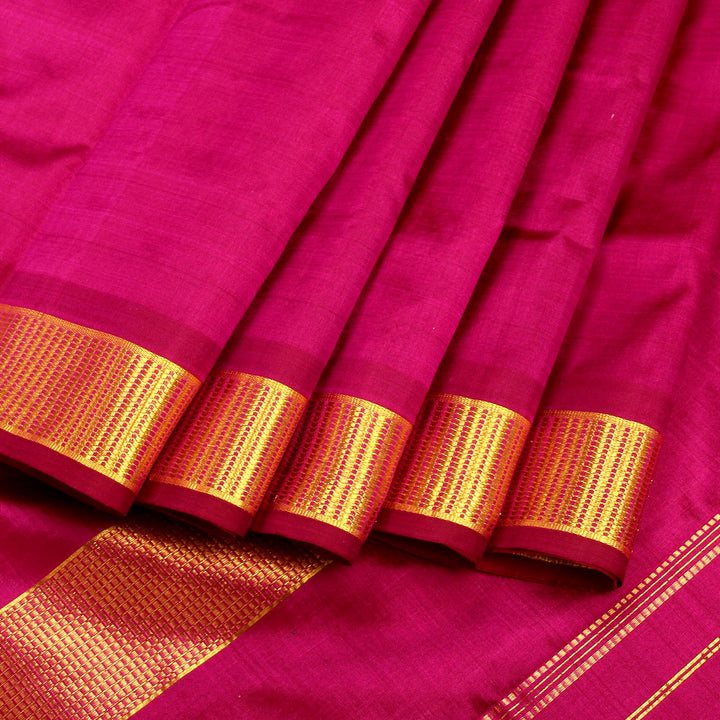Kuberan Purple 9 Yards Silk Saree